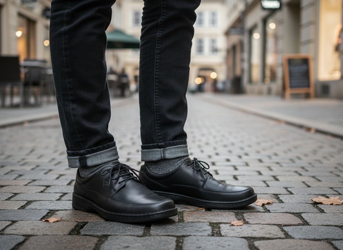 Zapato de caballero Negro cordones - Imagen 2