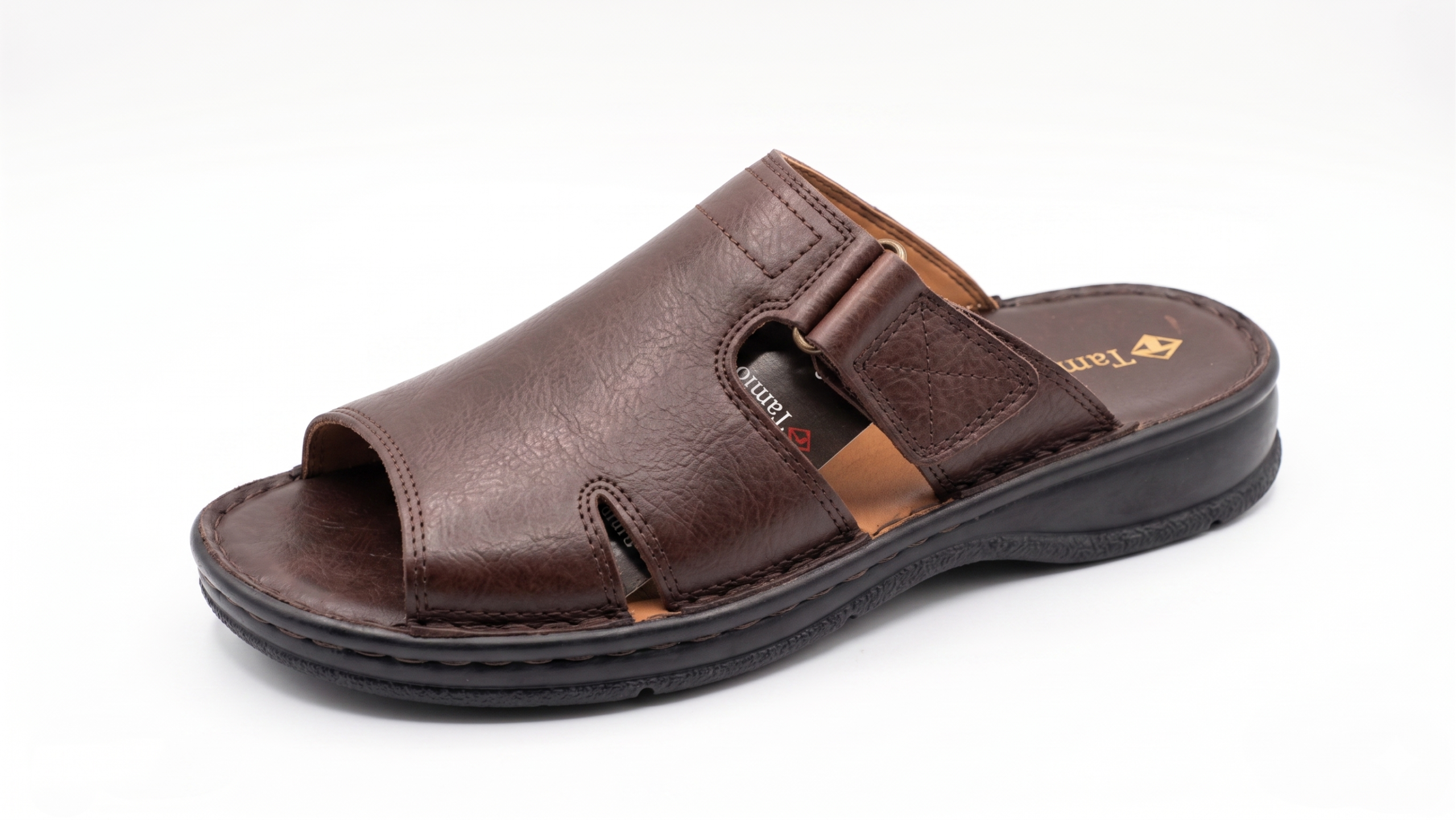Zueco de Piel Marrón para Caballero - Imagen 2